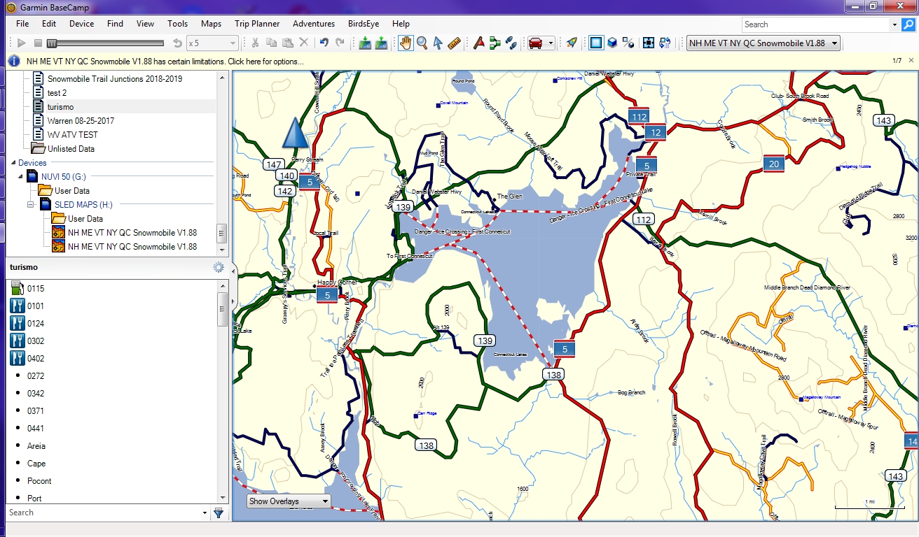 Using a Routing Snowmobile Trail Map - Backwoods GPS Trails