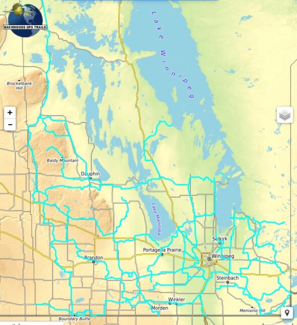Manitoba Interactive Snowmobile Trail map