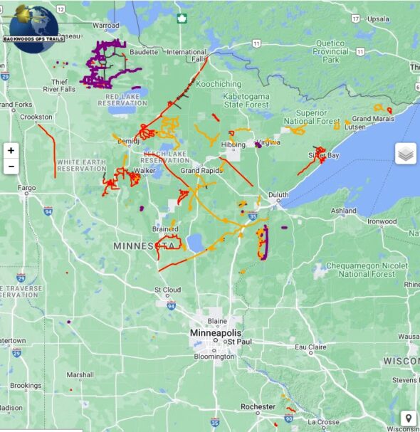 Minnesota ATV ORV GPS map