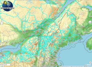 NH ME VT NY QC GPS Snowmobile Trail Map