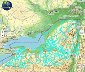 NY GPS Snowmobile Trail map for Garmin